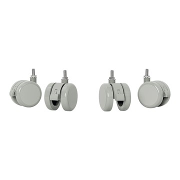 Leitz 53740085 - Rollen für kleiner Elektrischer Sitz-/Steh-Schreibtisch