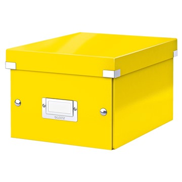 Leitz 60430016 - Click & Store Aufbewahrungs- und Transportbox Klein (Für A5), Gelb