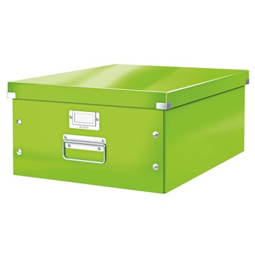 Leitz 60450054 - Click & Store Aufbewahrungs- und Transportbox Groß (Für A3), Apfelgrün