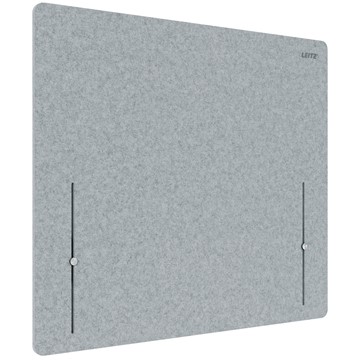 Leitz 61230085 - Höhenverstellbare Tischtrennwand, 80 x 70 cm, grau