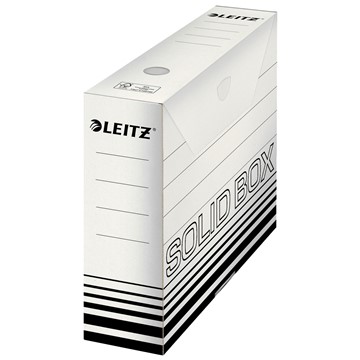 Leitz 61270001 - Solid Box Archiv-Schachtel 80 mm, Weiß