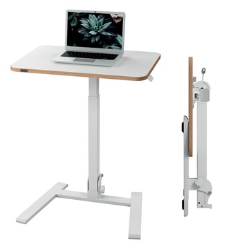 Leitz 65880001 - Ergo Compact Workstation Pro Kleiner Klappbarer höhenverstellbarer Sitz-/Steh-Schreibtisch