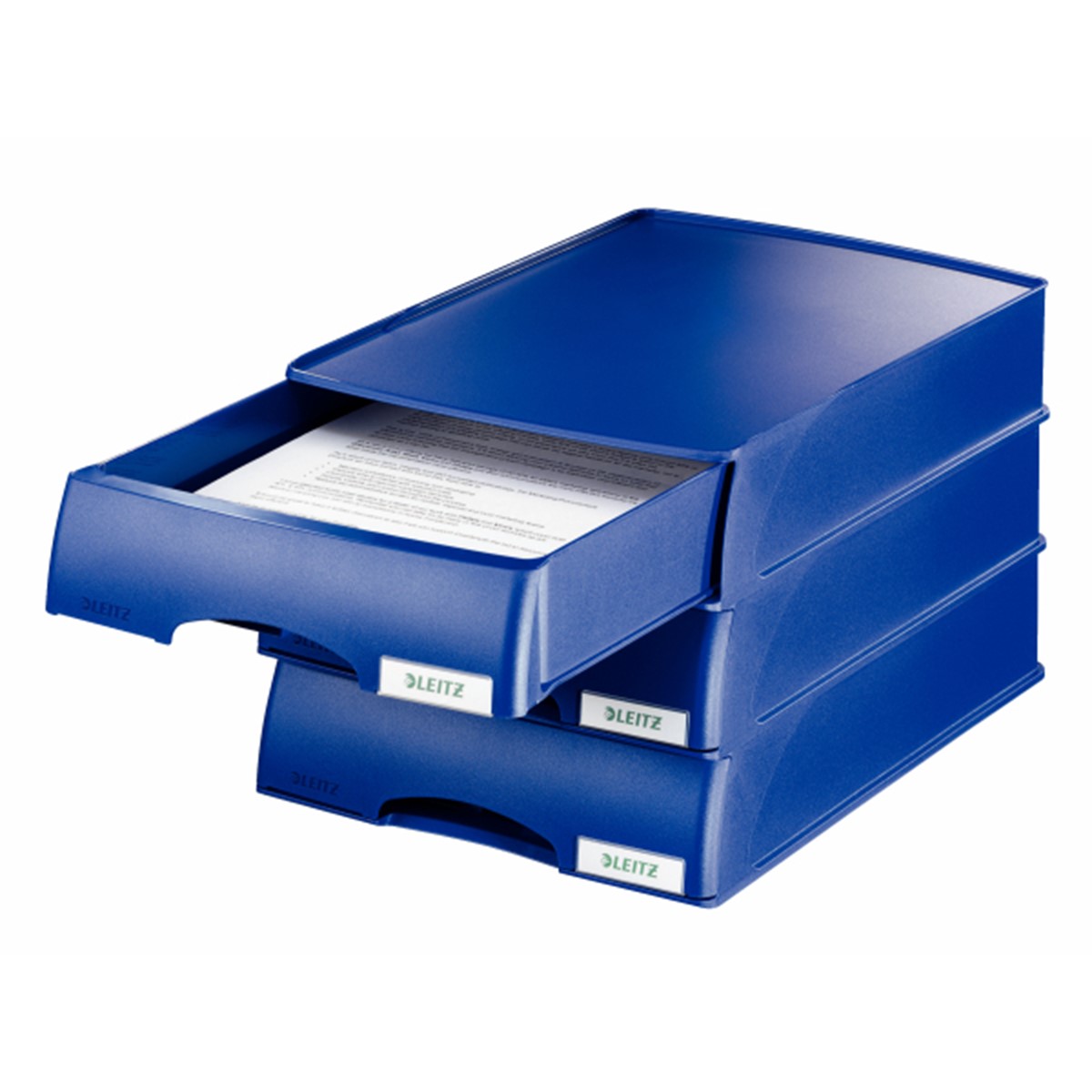 blau LEITZ Briefkorb PLUS mit Schublade 5210 schwarz hellgrau 