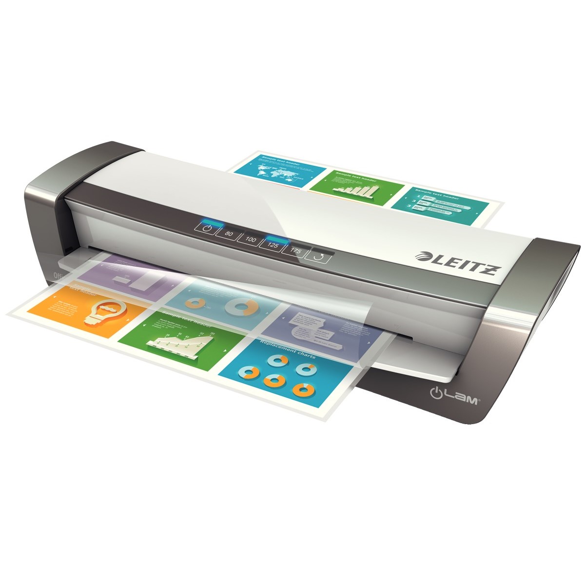 Leitz iLAM Office Pro Laminator A3, Silber (7518-00-84)