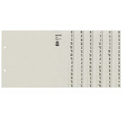 Leitz Registerserien zur alphabetischen Ablage, Papier, Grau
