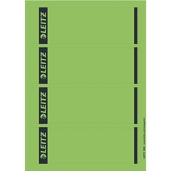 Leitz PC Rückenschilder für Qualitäts-Ordner 180° (Standard und Hartpappe), kurz, breit, Grün