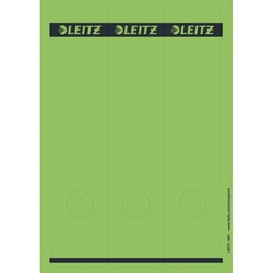 Leitz PC Rückenschilder für Qualitäts-Ordner 180°, (Standard und Hartpappe), lang, breit, Grün