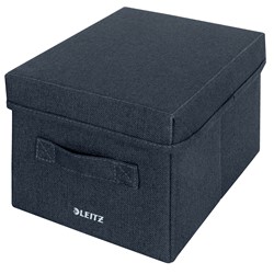 Leitz Aufbewahrungsbox aus Stoff mit Deckel klein, 2er-Pack