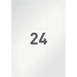 Leitz PC-beschriftbare Universal Etiketten auf A4 Bogen, permanent haftend, 70 x 37 mm