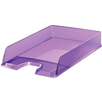 Esselte 623602 - Europost Solea Briefkorb, Transparent, A4, Violett Transparent