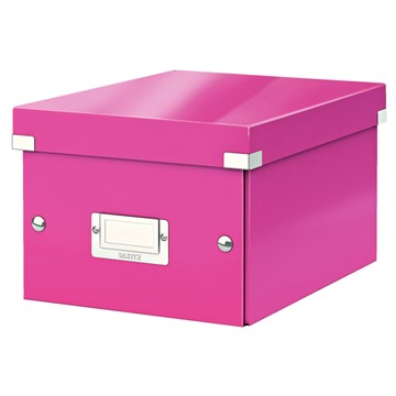 Leitz 60430023 - Click & Store Aufbewahrungs- und Transportbox Klein (Für A5), Pink