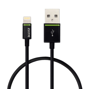 Leitz 62090095 - Complete Lightning auf USB-Kabel, 30 cm, Schwarz