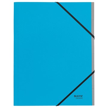 Leitz 39140035 - Recycle Ordnungsmappe, klimaneutral, A4, 6 Fächer, Blau